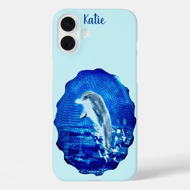 Coques Case-Mate iPhone Peinture Dauphin Danse d'Animal de Mer Personnalis (Verso)
