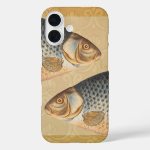 Coques iPhone 16 peinture de pêche de carpe dessin d'eau douce 