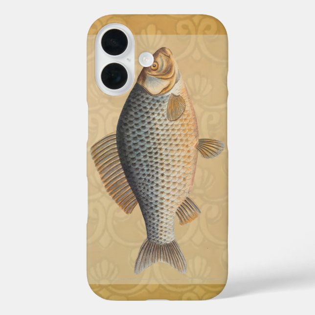 Coques Case-Mate iPhone peinture de pêche de carpe dessin d'eau douce  (Verso)