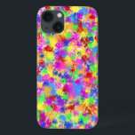 Case-Mate iPhone Case Peinture de peinture arc-en-ciel de couleur vive A<br><div class="desc">Ce design lumineux a un arc-en-ciel de couleur éclaboussé dessus dans un style de peinture éclaboussée. Remblable à l'art fauviste et expressionniste, le motif est réalisé dans les tons rouge, jaune, violet, vert et bleu. C'est un design abstrait et fantaisiste pour un artiste ou toute personne qui a besoin d'une...</div>