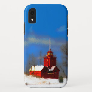 Case-Mate iPhone Case Peinture de phare rouge - Art original
