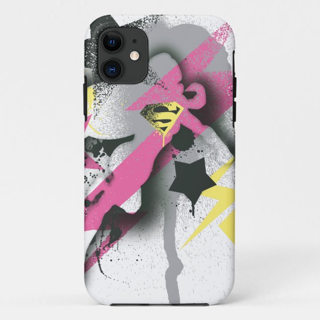 Coques Case-Mate iPhone Peinture de pulvérisation Supergirl (Dos)