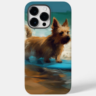 Coque Case-Mate iPhone Peinture de surf de plage de Terrier Australien