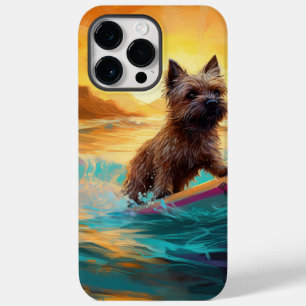 Coque Case-Mate iPhone Peinture de Surf sur Plage de Terrier Cairn