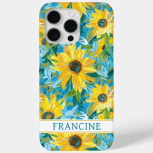 Coque Case-Mate iPhone Peinture de tournesol personnalisée