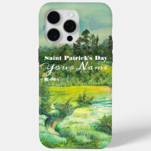 Coque Case-Mate iPhone peinture de vallée verte Aquarelle