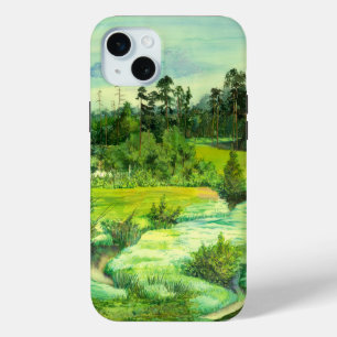 Coque Case-Mate iPhone peinture de vallée verte Aquarelle