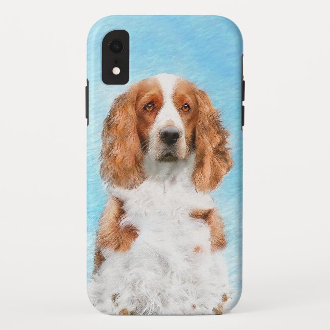 Coques Case-Mate iPhone Peinture d'espagnol Welsh Springer - Art original  (Dos)