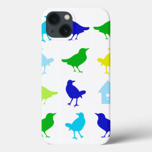 iPhone 13 Case Peinture d'oiseaux colorés par Chariklia Zarris