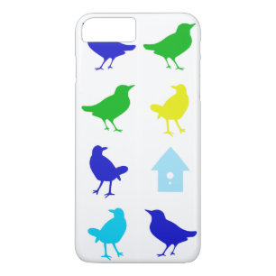 Coque iPhone 8 Plus/7 Plus Peinture d'oiseaux colorés par Chariklia Zarris