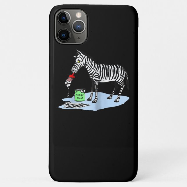 Coques Case-Mate iPhone Peinture | Drôle Cartoon Zebra Peinture (Dos)
