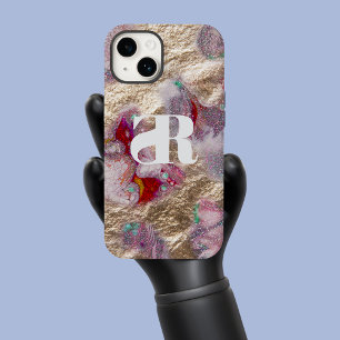 Coque Case-Mate iPhone Peinture en marbre liquide Mélange moderne Abstrai