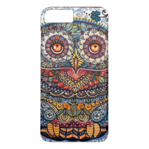 Coque iPhone 8 Plus/7 Plus Peinture graphique magique de hibou