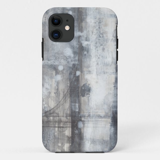 Coques Case-Mate iPhone Peinture grise contemporaine (Dos)