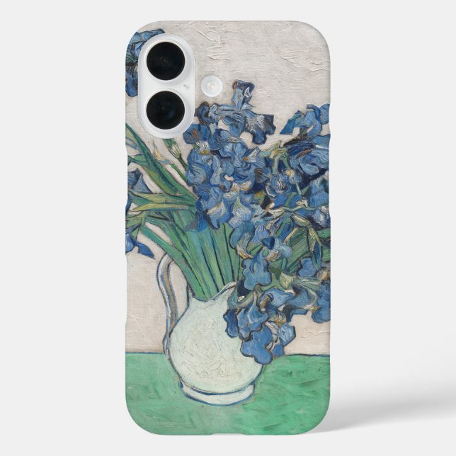 Coques Case-Mate iPhone Peinture impressionniste Vase d'Iris de Van Gogh (Verso)