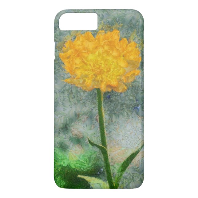 Coques Case-Mate iPhone Peinture jaune de fleur (Dos)