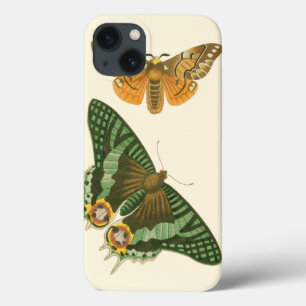 iPhone 13 Case Peinture légèrement encadrée de papillon