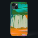 Etui iPhone 13 Peinture libre multicolore d'expression<br><div class="desc">Jennifer Goldberger a créé cette peinture libre multicolore d'expression. La peinture épaisse frotte des gouttes de feuille de peinture sur le travail,  la faisant se sentent comme une copie posée. Obtenez le vôtre maintenant !</div>