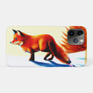 Case-Mate iPhone Case Peinture mignonne d'un Renard Rouge. Commandez dès