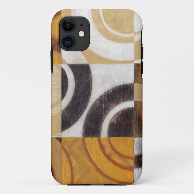 Coques Case-Mate iPhone Peinture moderne avec les motifs circulaires (Dos)