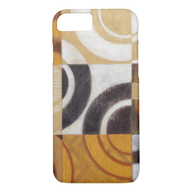 Coques Case-Mate iPhone Peinture moderne avec Motifs circulaires (Dos)