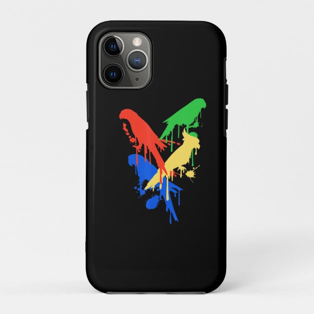 Coques Case-Mate iPhone Peinture | Perroquets de perroquets Art Peinture O (Dos)