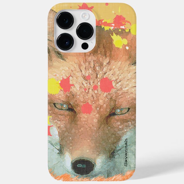 Coques Case-Mate iPhone Peinture personnalisée Splatter Fox Art iPhone 7 P (Verso)