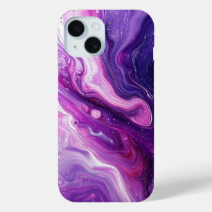 Coque Case-Mate iPhone Peinture pourpre pour liquide Abstrait esthétique