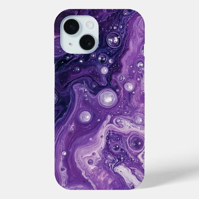 Coques Case-Mate iPhone Peinture pourpre pour liquide Abstrait esthétique (Verso)