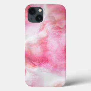 Etui iPhone 13 peinture rouge de main d'arrière - plan