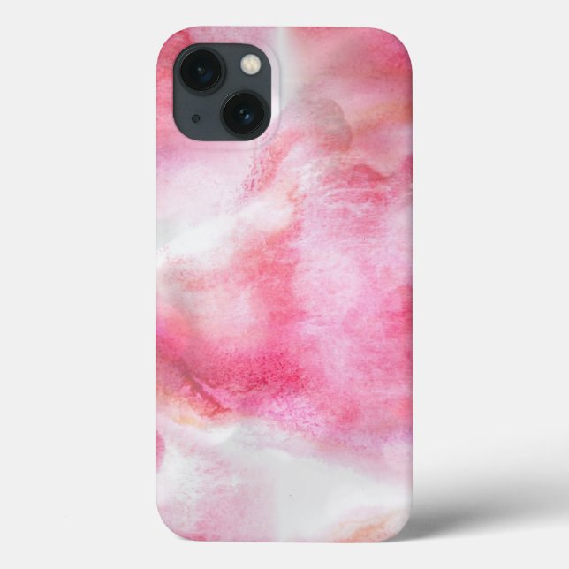 Coques Case-Mate iPhone peinture rouge de main d'arrière - plan (Verso)