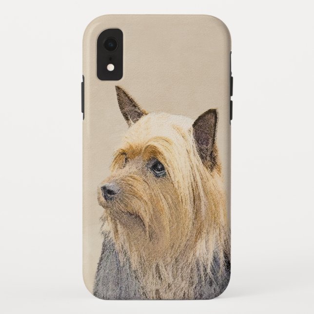 Coques Case-Mate iPhone Peinture Silky Terrier - Cute Original Chien Art (Dos)