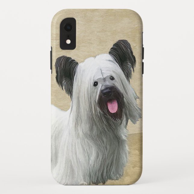 Coques Case-Mate iPhone Peinture Skye Terrier - Cute Original Chien Art (Dos)