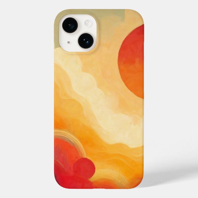 Coques Case-Mate iPhone Peinture solaire rouge spectaculaire (Verso)