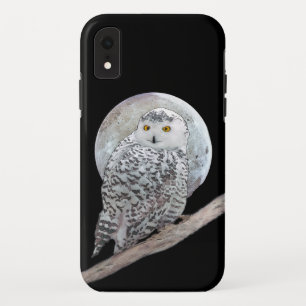 Case-Mate iPhone Case Peinture sur la Chouette neigeuse et la Lune - Art