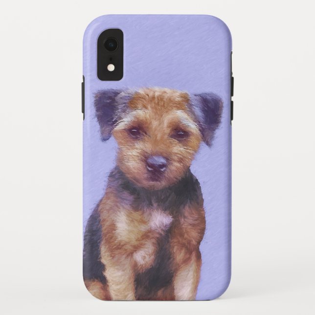 Coques Case-Mate iPhone Peinture sur la frontière de Terrier - jolie art o (Dos)