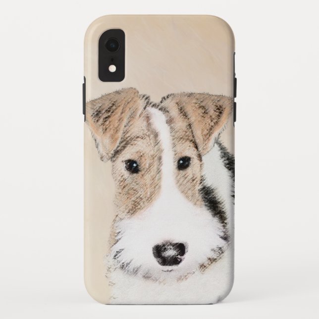 Coques Case-Mate iPhone Peinture Terrier de Renard de fil - Cute Original  (Dos)