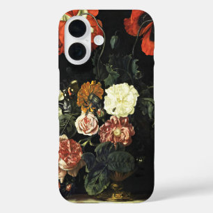 Coque Pour iPhone 16 Peinture vintage Vie morte avec Fleurs