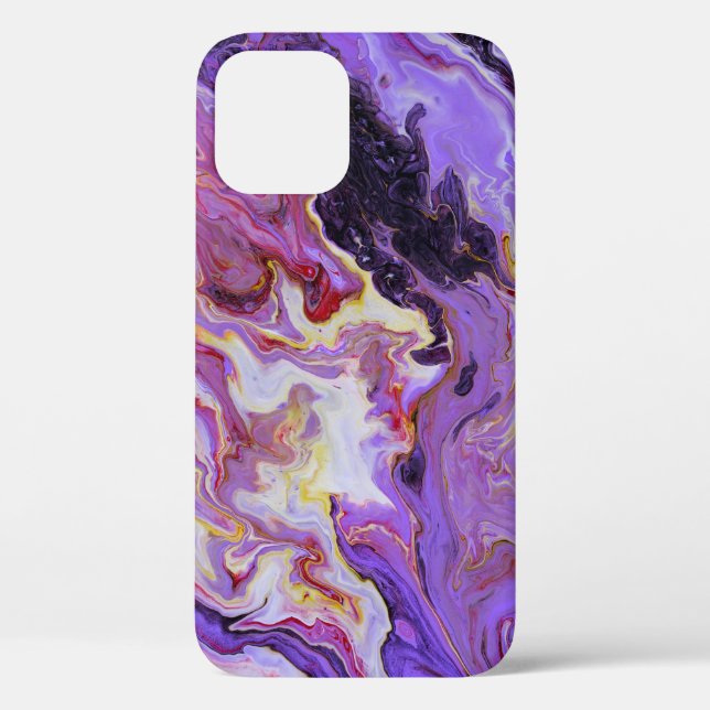 Coques Case-Mate iPhone Peintures acryliques couleur tonique, abstrait. (Verso)