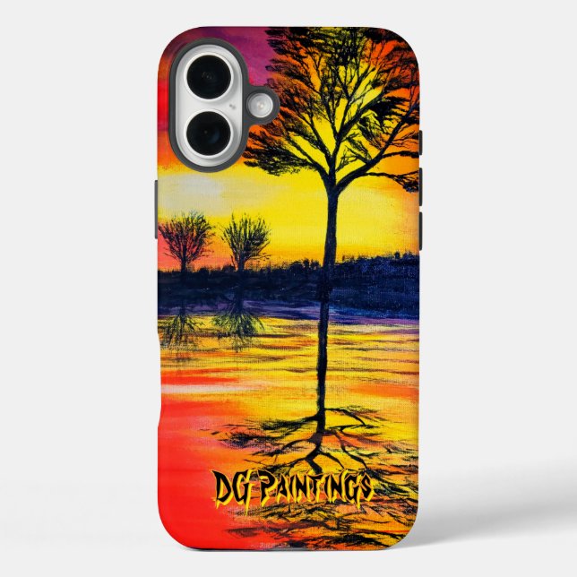 Coques Case-Mate iPhone Peintures DG Reflet de soleil chaud (Verso)