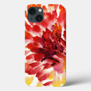 iPhone 13 Case Peintures florales abstraites 5 d'aquarelle