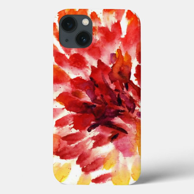 Coques Case-Mate iPhone Peintures florales abstraites 5 d'aquarelle (Verso)