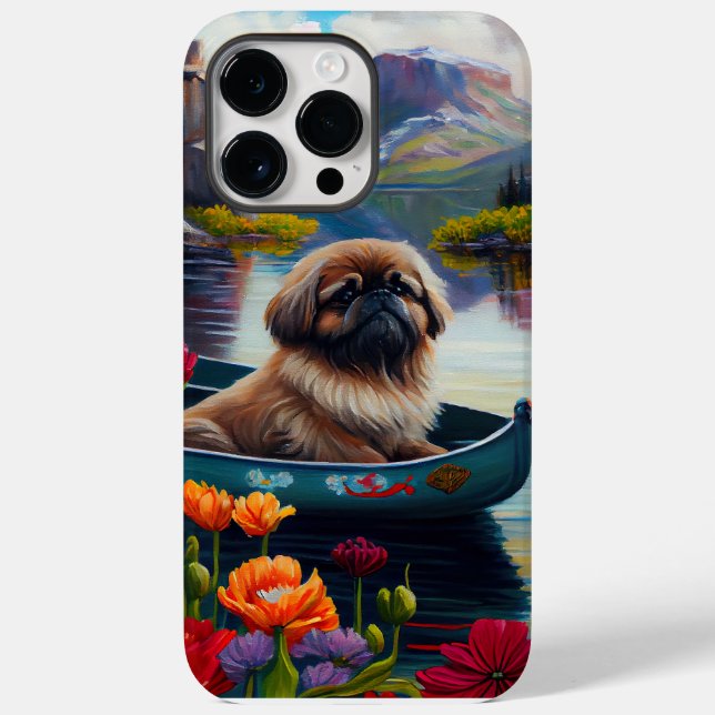 Coques Case-Mate iPhone Pekingese sur une pagaie : une aventure Pittoresqu (Verso)
