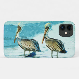Case-Mate iPhone Case Pélican Brown en couleurs hivernales Conception ab