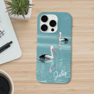 Coque iPhone 16 Pro Pelican Couple Paddle Calm Aqua Water ajouter le n