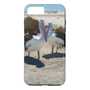 Coque iPhone 8 Plus/7 Plus Pélicans Amoureux,