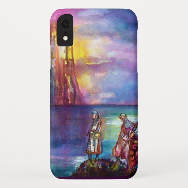 Coques Case-Mate iPhone PENDRAGON Chevaliers médiévaux, Coucher de soleil  (Dos)