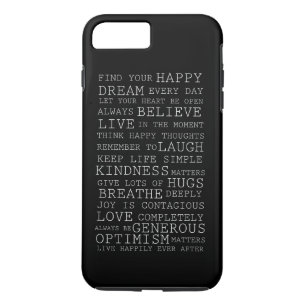 Coque iPhone 8 Plus/7 Plus Pensées positives