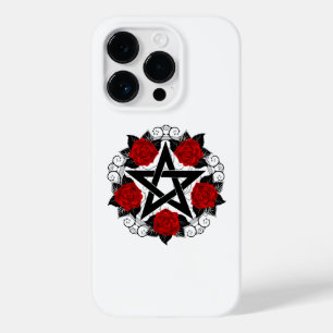 Coque Case-Mate iPhone Pentagramme aux roses rouges