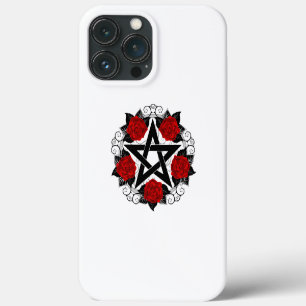 Case-Mate iPhone Case Pentagramme aux roses rouges